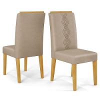 Mesa De Jantar Kiara Cedro Off White Com 4 Cadeiras Yasmin Cedro Veludo Kraft – Dj Móveis - 6