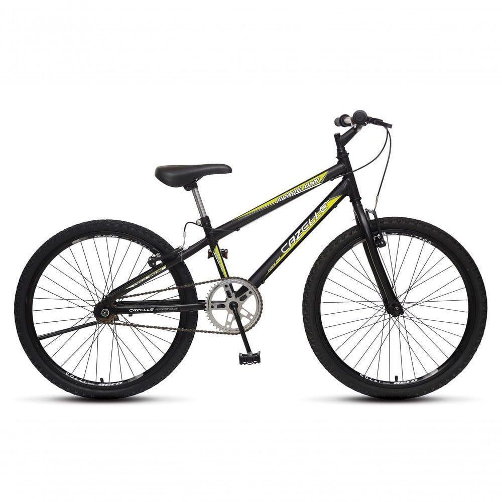 Bicicleta Force 1 Aro 24 Sem Marchas Freios V-brake Preto - 1