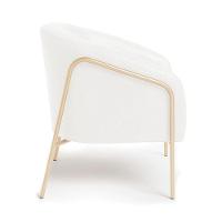 Poltrona Sala Industrial Alta Champanhe Stella Sintético Pu Branco D03 - D'rossi - 5