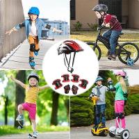 Kit Esportivo Ajustável Infantil Capacete Joelheira Cotoveleira Proteção Esporte Bicicleta Skate Patins 7 Peças - 2
