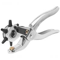 Kit Alicate Vazador Aplicador Ilhós 2 Em 1 100 Ilhós Furador - 2