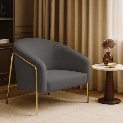 Poltrona Sala Industrial Alta Dourado Stella Bouclê D03 - D'rossi Cor Grafite