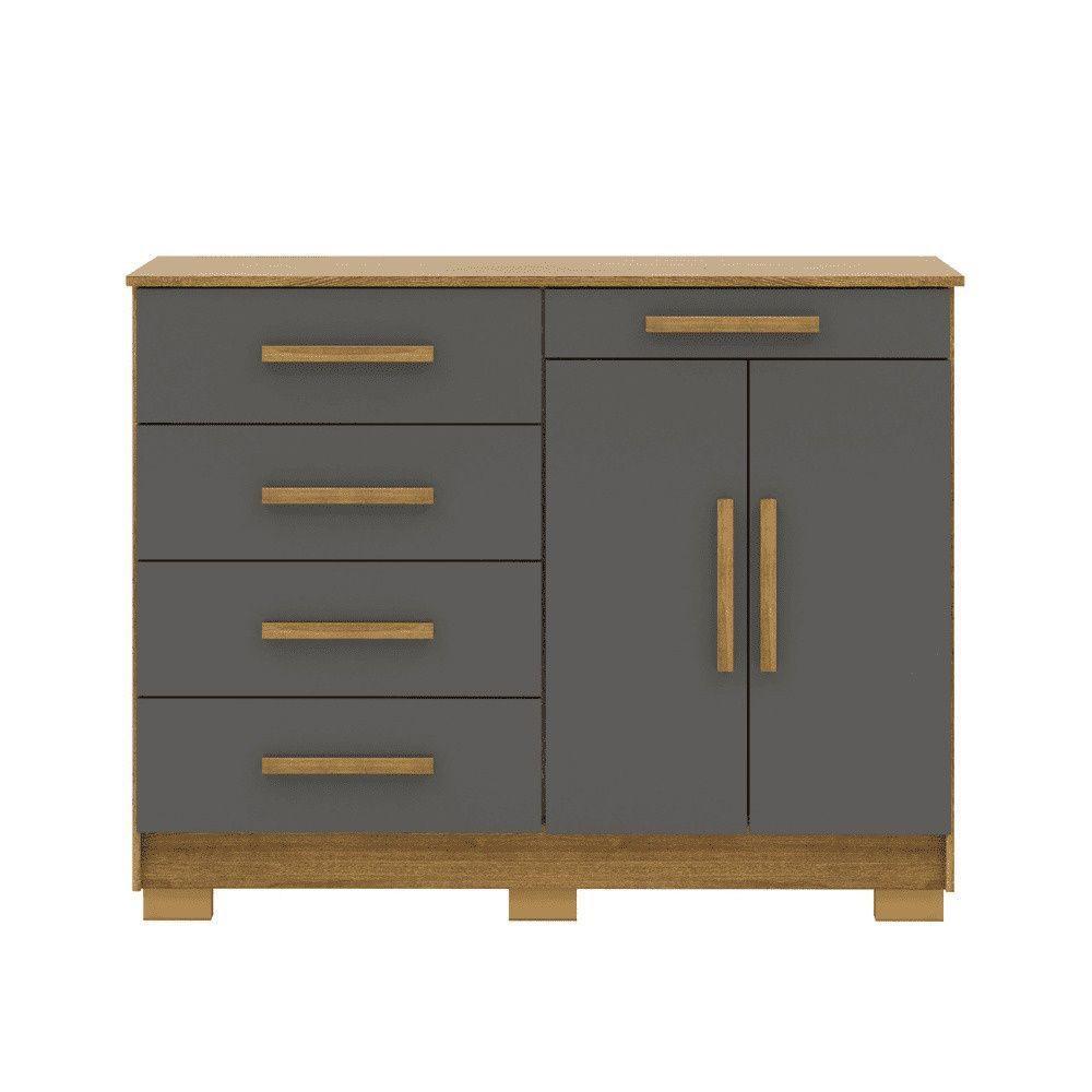 Cômoda Sapateira Armario Multiuso Sirius Nature/alasca - Mabe Magazine - 1