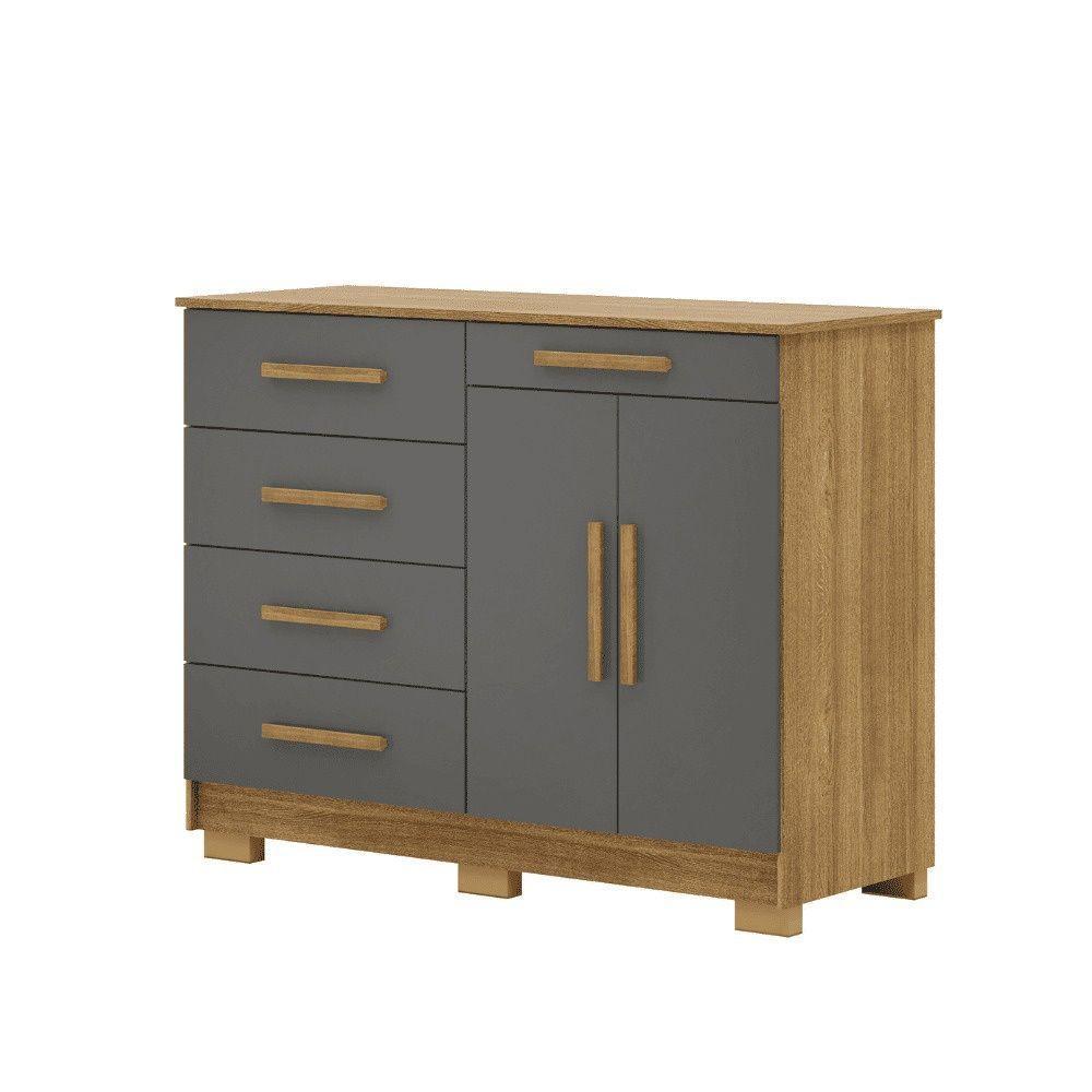 Cômoda Sapateira Armario Multiuso Sirius Nature/alasca - Mabe Magazine - 2