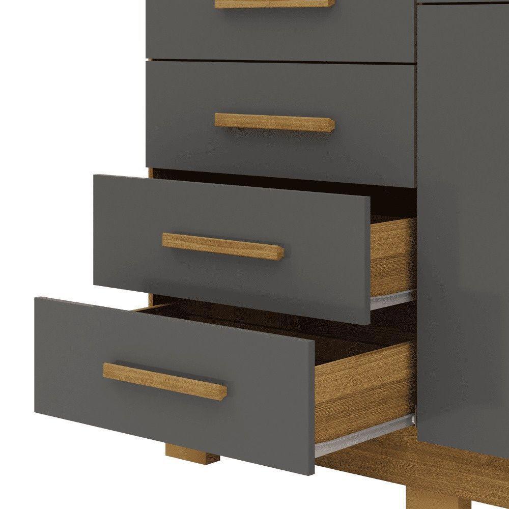 Cômoda Sapateira Armario Multiuso Sirius Nature/alasca - Mabe Magazine - 5