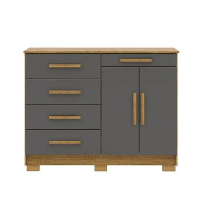 Cômoda Sapateira Armario Multiuso Sirius Nature/alasca - Mabe Magazine