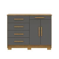 Cômoda Sapateira Armario Multiuso Sirius Nature/alasca - Mabe Magazine - 1