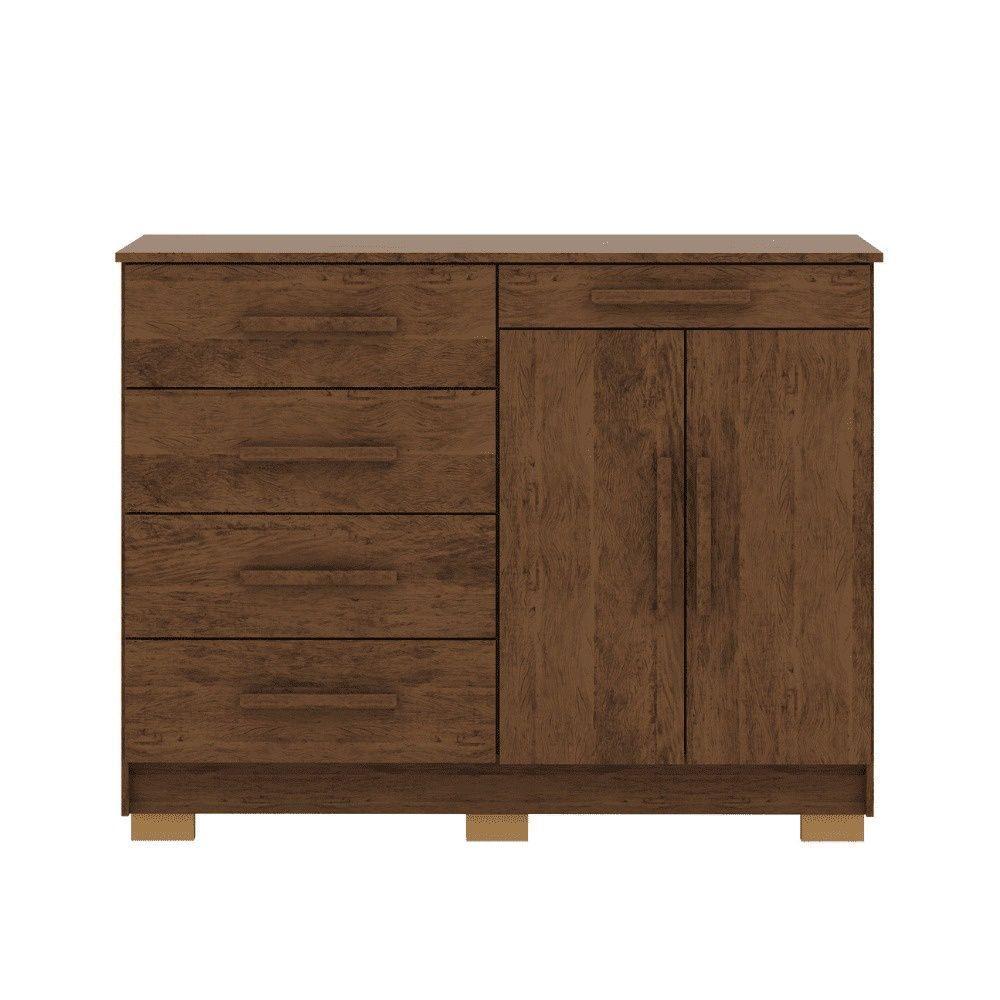 Cômoda Sapateira Armario Multiuso Sirius Imbuia Rústico - Mabe Magazine - 1