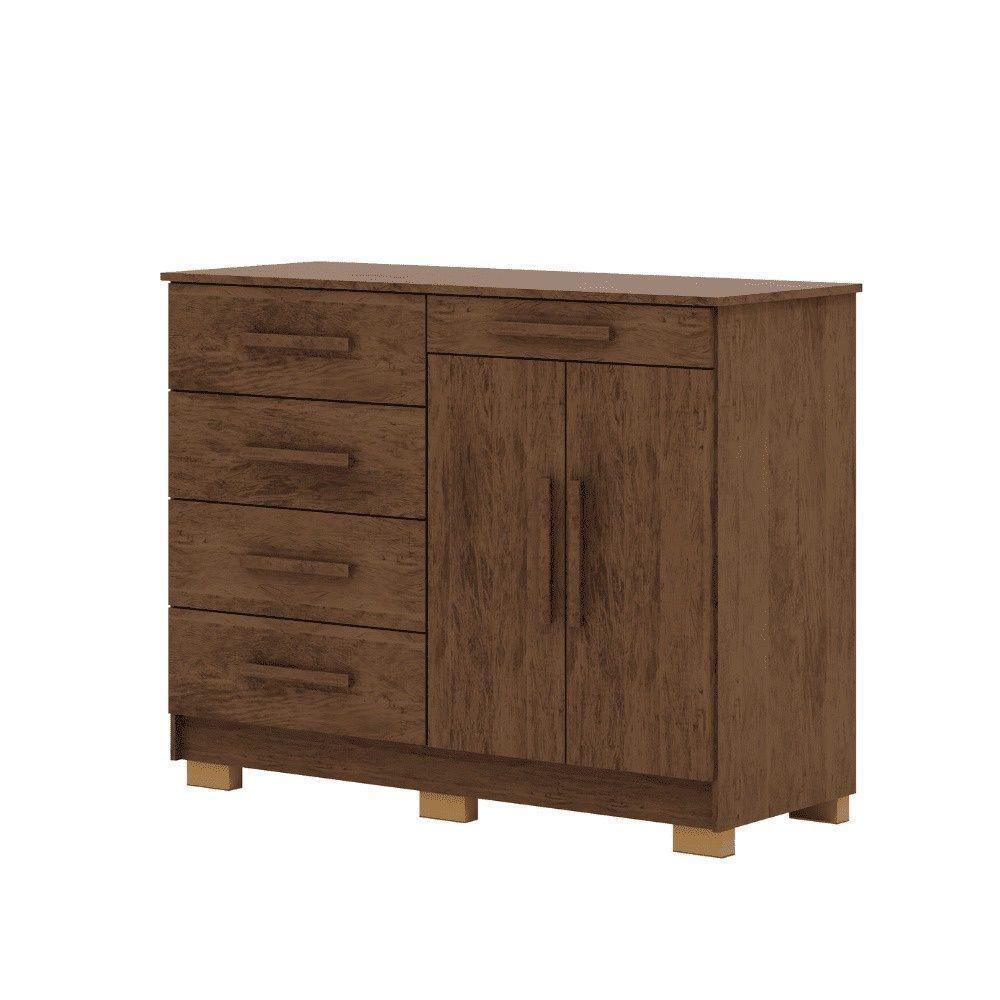 Cômoda Sapateira Armario Multiuso Sirius Imbuia Rústico - Mabe Magazine - 2