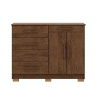 Cômoda Sapateira Armario Multiuso Sirius Imbuia Rústico - Mabe Magazine - 1