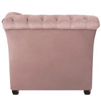 Sofá Recamier Divã Chesterfield 175cm Sofia Suede Rose Capitonê- Mabe Magazine