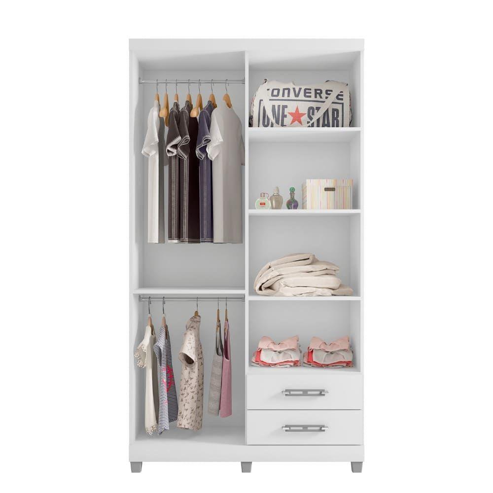 Guarda Roupas Infantil Roupeiro Louise 4 Portas Branco- Mabe Magazine - 4
