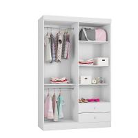 Guarda Roupas Infantil Roupeiro Louise 4 Portas Branco- Mabe Magazine - 3