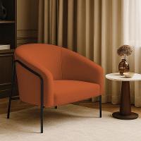 Poltrona Sala Industrial Alta Preto Stella Bouclê Terra D03 - D'rossi - 1