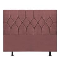 Cabeceira Estofada Cama Box King 195cm Istambul Suede Rose- Mabe Magazine - 2