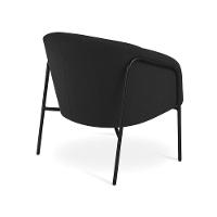 Poltrona Sala Industrial Alta Preto Kit 2 Stella Suede Preto D03 - D'rossi - 7