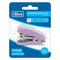 Mini Grampeador G101 Com Extrator 12 Folhas Lilás Tilibra - 3