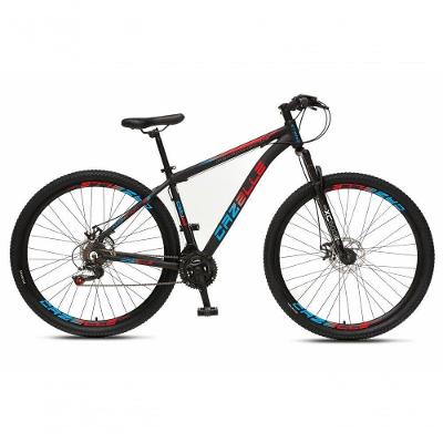 Bicicleta Aro 29 Colli Cazelle Turim 21m Aluminio Quadro 17 Preto/adesivo Azul/vermelho