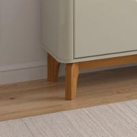 Rack Estante Flip 2.2 4 Portas Para Tv Até 75 Polegadas Off White Com Cinamomo