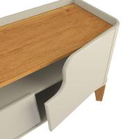 Rack Estante Flip 2.2 4 Portas Para Tv Até 75 Polegadas Off White Com Cinamomo - 5