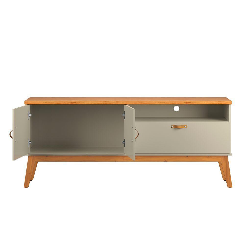 Rack Estante Sirius 1.6 3 Portas Para Tv Até 60 Polegadas Off White Com Cinamomo - 5