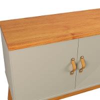 Rack Estante Sirius 1.6 3 Portas Para Tv Até 60 Polegadas Off White Com Cinamomo - 3