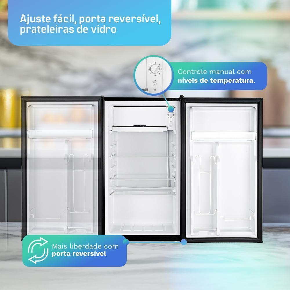 Frigobar HQ 93 Litros Cinza BC-93 110V - 4