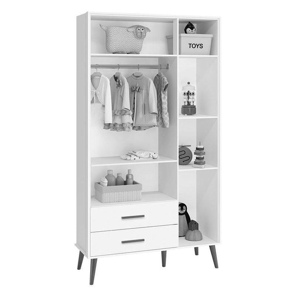 Quarto De Bebê Isis 3 Portas Rosa Acetinado - Reller - 2