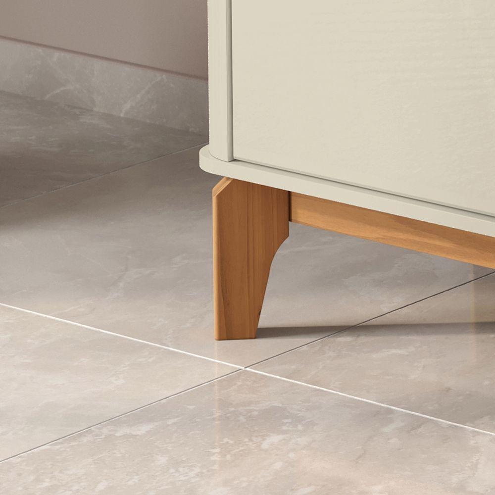 Buffet Aparador Flip 1.2 4 Portas Off White Com Camaru - 4