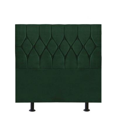 Cabeceira Estofada Cama Box Solteiro 90cm Istambul Corino Verde- Mabe Magazine