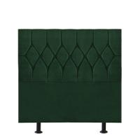 Cabeceira Estofada Cama Box Solteiro 90cm Istambul Corino Verde- Mabe Magazine - 1