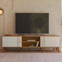 Rack Bancada Para TV 75 Polegadas 180cm Sia Nature Off White Z49 - Mpozenato - 6