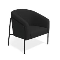 Poltrona Sala Industrial Alta Preto Kit 2 Stella Suede D03 - D'rossi Cor Preto - 5