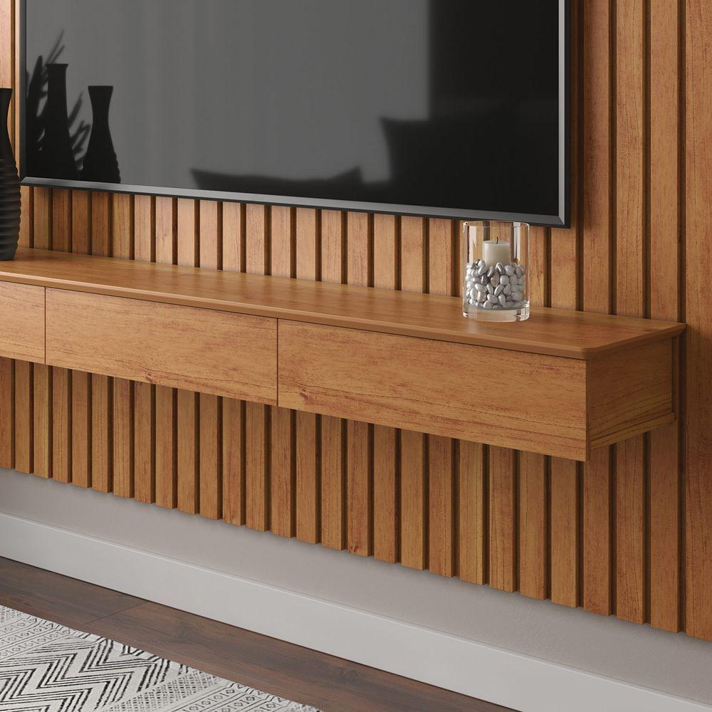 Home Ripado Antares 1.4 Com Gavetas Para Tv Até 55 Polegadas Cinamomo - 5