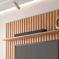 Home Ripado Antares 1.4 Com Gavetas Para Tv Até 55 Polegadas Cinamomo