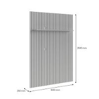 Painel Ripado Supremo 1.8 Para Tv Até 75 Polegadas Cinamomo - 6