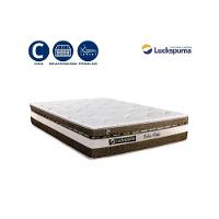 Cama Box Baú Casal Suede + Colchão Esplendor Molas Ensacadas Luckspuma 138x188x75 Cor:marrom - 3