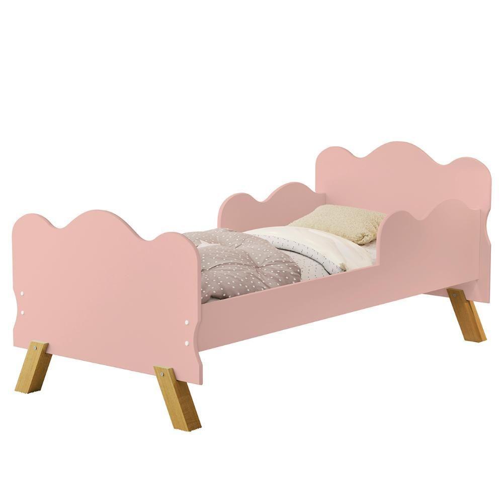 Mini Cama Infantil 148x68cm Proteção Lateral Vivi Rose Z53 - Mpozenato - 1