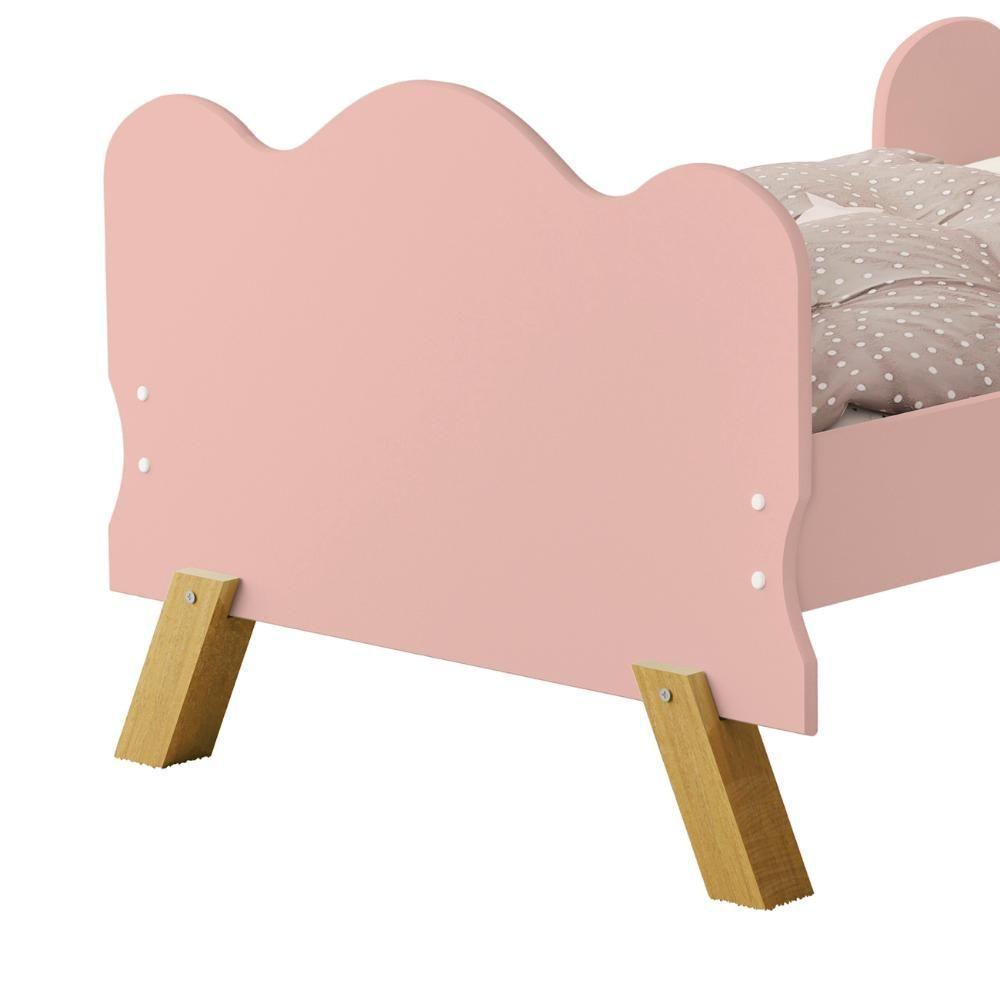 Mini Cama Infantil 148x68cm Proteção Lateral Vivi Rose Z53 - Mpozenato - 5