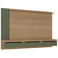 Painel TV 75 Polegadas E Bancada Suspensa Vale Carvalho Menta A09 - Mpozenato - 7