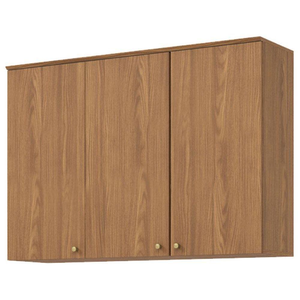 Armário Aéreo 3 Portas 120 Cm Ambiente Requinte Nature - Henn - 1