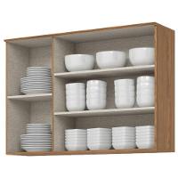 Armário Aéreo 3 Portas 120 Cm Ambiente Requinte Nature - Henn - 3