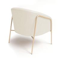 Poltrona Sala Industrial Alta Champanhe Stella Sintético Pu D03 - D'rossi Cor Bege - 6