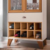 Cristaleira Adega Sala De Jantar ópera Off White-cinamomo - Hb Móveis - 6