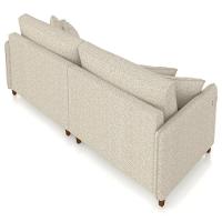 Sofá 3 Lugares Living 232cm Pé Madeira Zoe Linho Cru Z08 - Mpozenato - 6