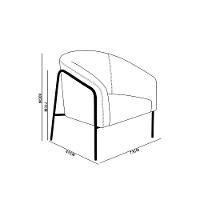 Poltrona Sala Industrial Alta Dourado Stella Bouclê D03 - D'rossi Cor Mostarda