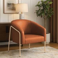 Poltrona Sala Industrial Alta Champanhe Stella Sintético Pu Nozes D03 - D'rossi - 1