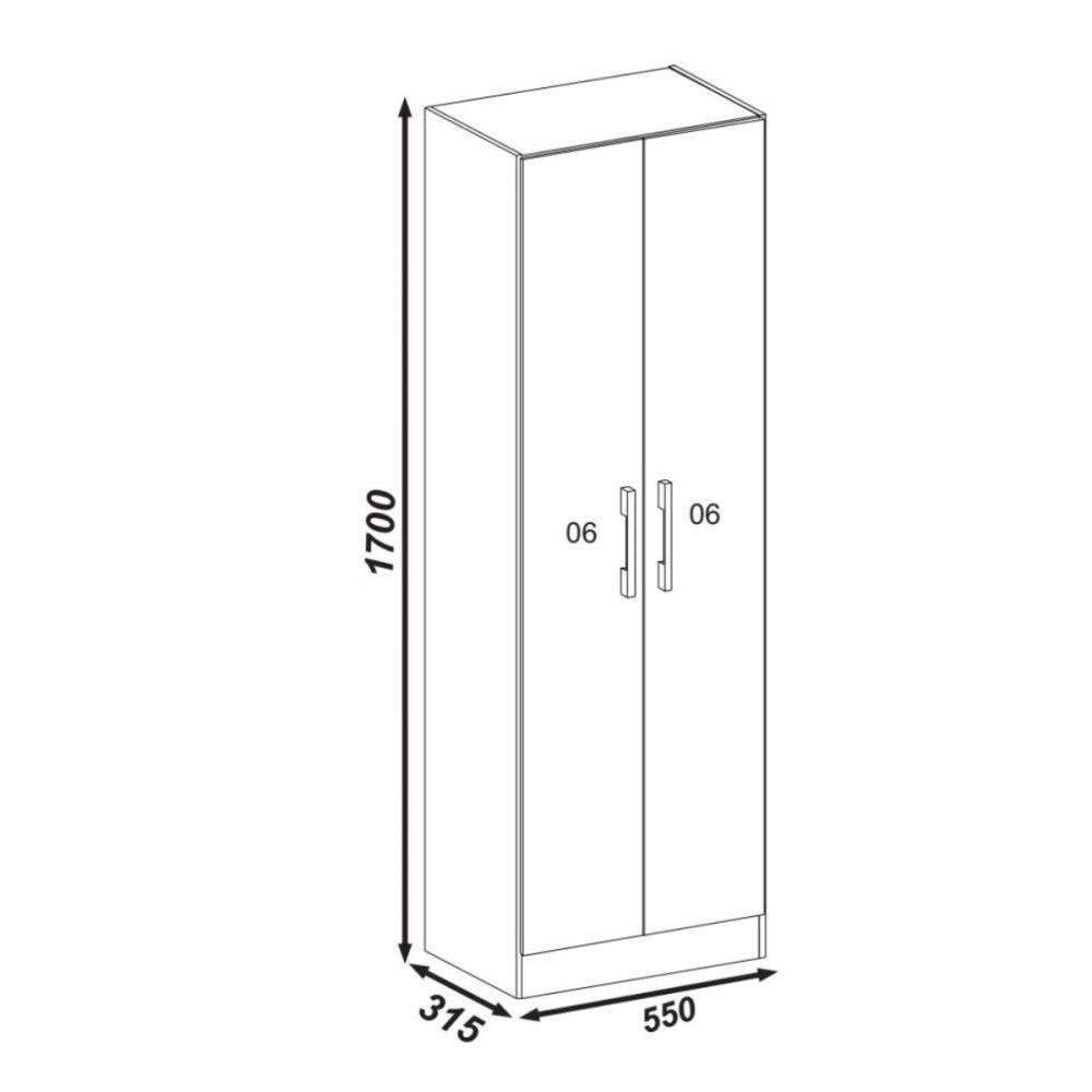 Armário Multiuso Bahamas 2 Portas Canelato Off White Atualle Canelato Rustico Com Off White - 4