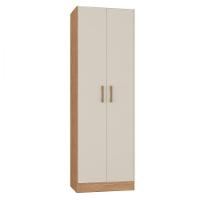 Armário Multiuso Bahamas 2 Portas Canelato Off White Atualle Canelato Rustico Com Off White - 1