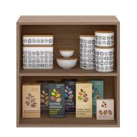 Armário Aéreo 58cm 1 Porta Etna Carvalho Oak/off White - Poliman